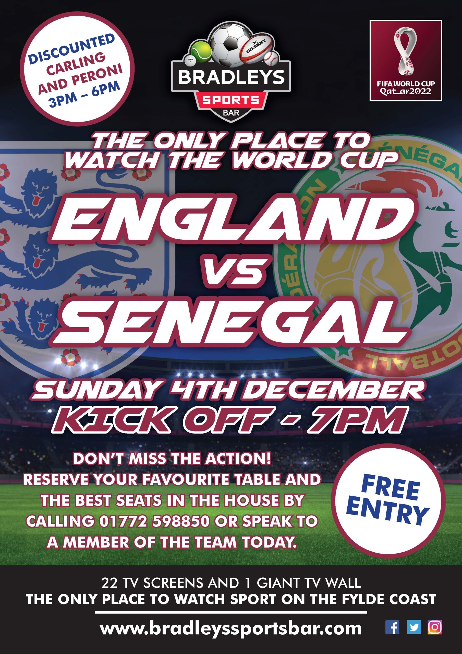 Live At Bradleys | England V Senegal